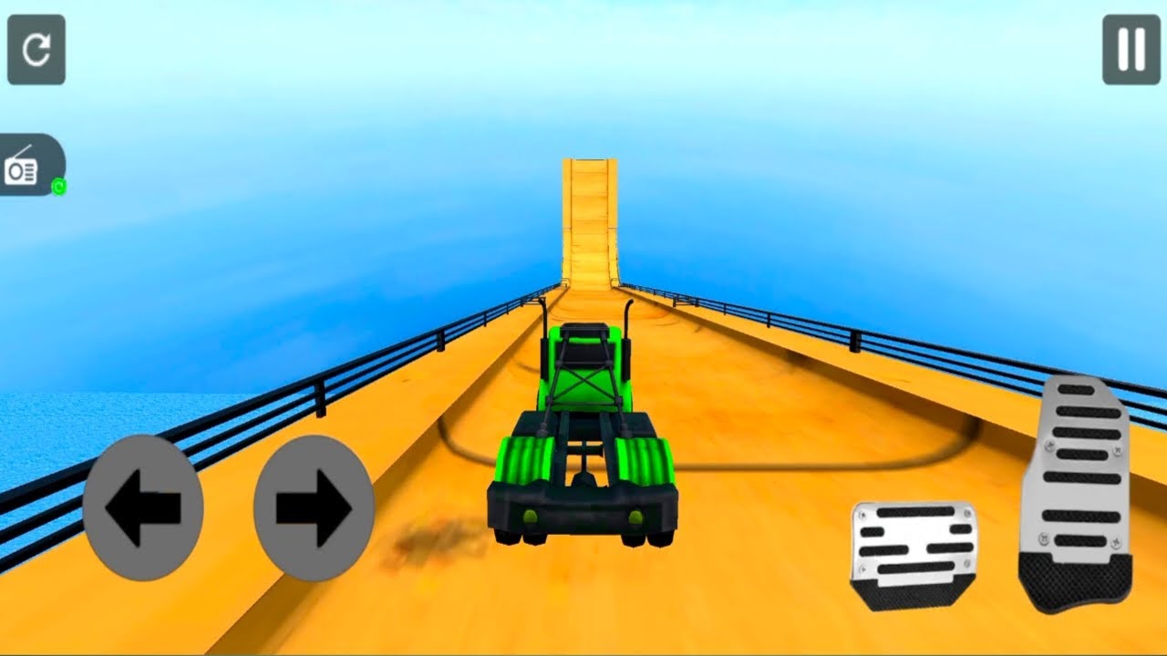 Mega ramp car stunt Impossible car games android gameplay YouTube