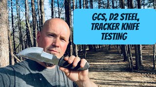 Gcs Handmade Tracker Knife D2 Steel Full Test
