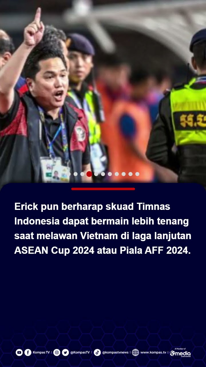 Tak Puas Imbang Lawan Laos, Erick Berharap Timnas Tenang Kontra Vietnam #pialaaff #erickthohir