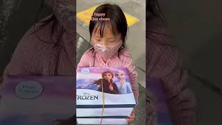 She’s happy to get Frozen light up shoes #shorts #viral #frozen #disney #cute #trending #shoes