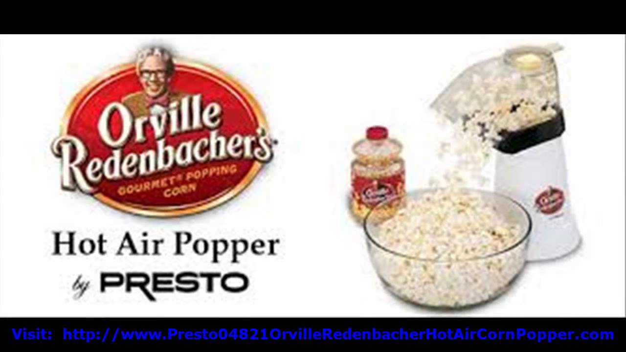 Presto 04821 Orville Redenbacher Popcorn Popper YouTube