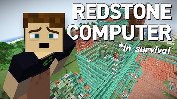 LIVE | Building a Redstone Computer in SURVIVAL MINECRAFT!