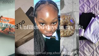 Unfiltered days in my life EPS: 1 [ late back to school prep,school vlogs, grwm’s , Nü routines ]