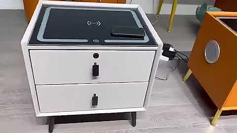 Smart bedside table wireless USB creative light multifunctional infrared sensitive light speakerLED