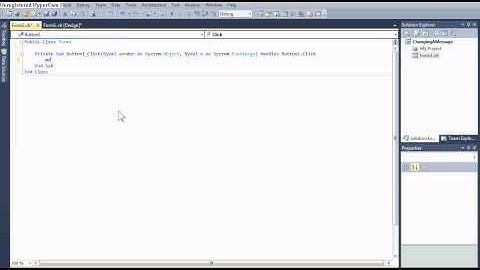 Microsoft Visual Studio 2010 - Basics: Changing Form Title