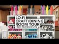 Lo-Fi Craft Room Tour (spoiler alert: it's my dining room!)