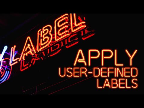 Advanced functional training: Apply User-defined labels