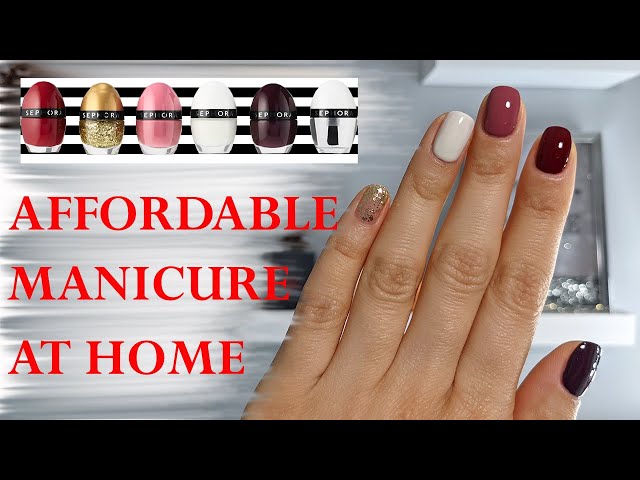 SEPHORA NAIL POLISH SET | Long-Lasting Manicure at Home| Swatches on the  Natural Nails - YouTube