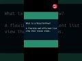What is a RecyclerView