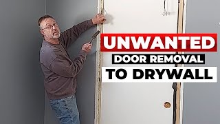 Unwanted Door Removal To Drywall | *Removing An Old Door & Drywall Installation For Beginners!*