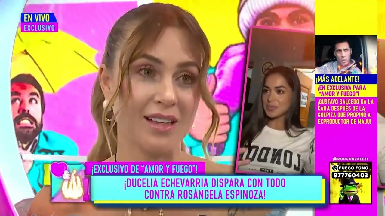 DUCELIA ECHEVARRÍA DISPARA CON TODO CONTRA ROSÁNGELA ESPINOZA