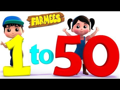 1 to 50 numbers song | Big Number Song For Children by Farmees