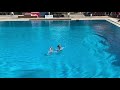 Duo mellizas Daniella y gabriella molano. Juvenil natación artística Interclubes Cúcuta 2019