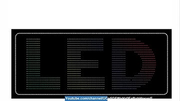 Thiết kế biển Led bằng Corel xếp bóng led phủ kín mặt chữ P2