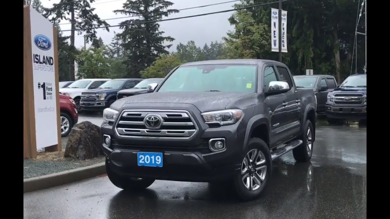 2019 Toyota Tacoma Limited W/ Navigation, Backup Camera & Blind spot Review | Island Ford - YouTube