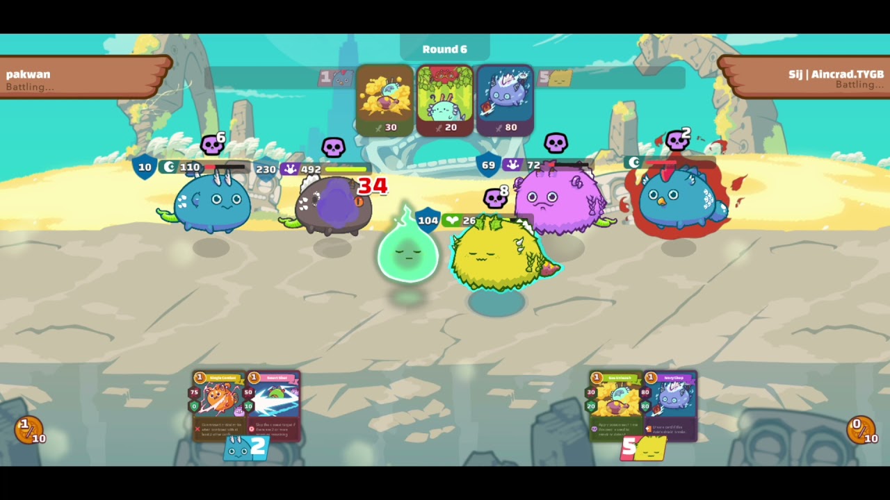 Ronin x Double Backdoor Poison - pakwan Gameplay | Axie Infinity