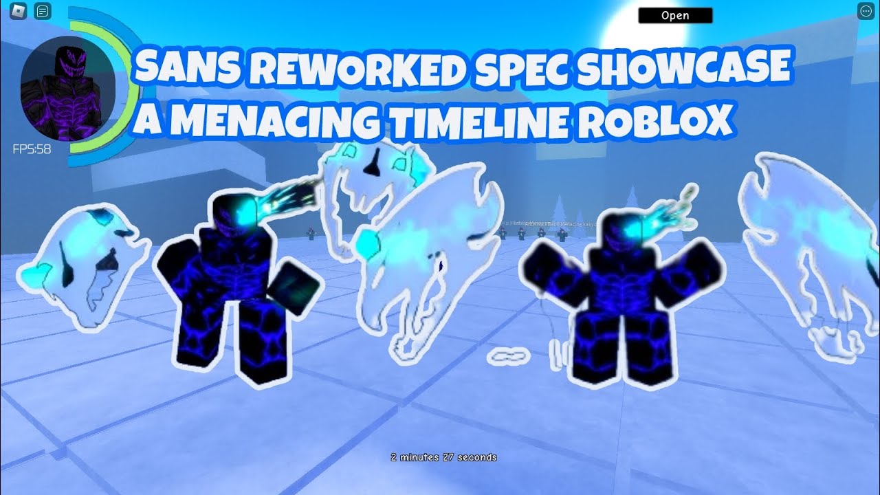 Sans reworked Spec Showcase | A menacing timeline roblox - YouTube