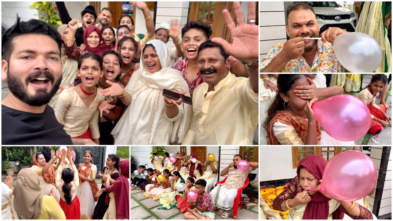 Balloon Oothi Pottikkal Malsaram 🤣😂 | Onam Games 😅 | Suhana | Basheer Bashi | Mashura