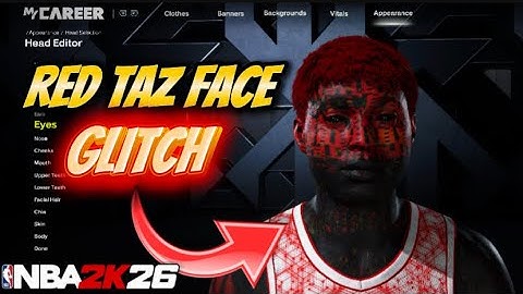 *NEW* HOW TO GET TAZ FACE GLITCH AFTER PATCH IN NBA 2k26! RED FACE EDITION