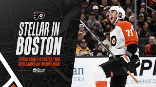 Ersson perfect, Flyers grab 1st regulation win in Boston since 2011 | Flyers Postgame Live