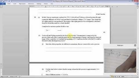 EDEXCEL Physics Unit 4 Particle Physics ISP TASK 5 - Review Questions