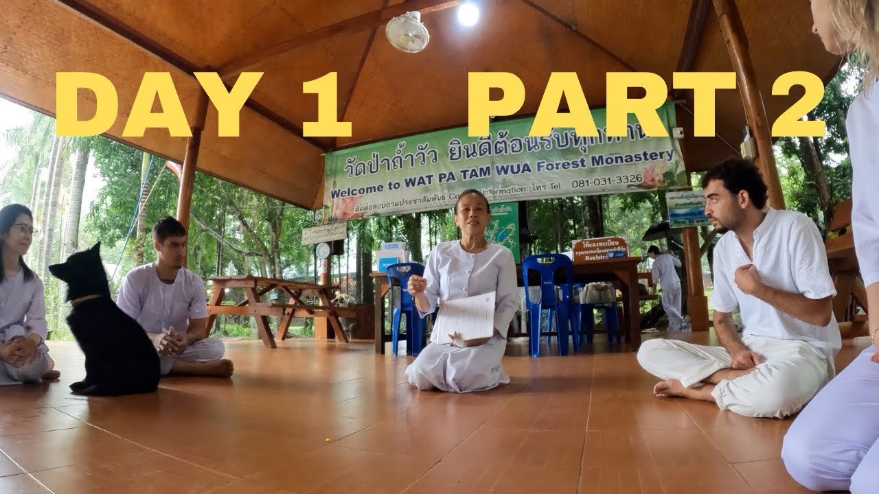 Silent Forest Vipassana 🌲 Wat Pa Tam Wua Monastery | Day 1 – Part 2