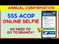 Paano May Comply sa SSS ACOP Online? SSS Annual Confirmation Online Liveliness