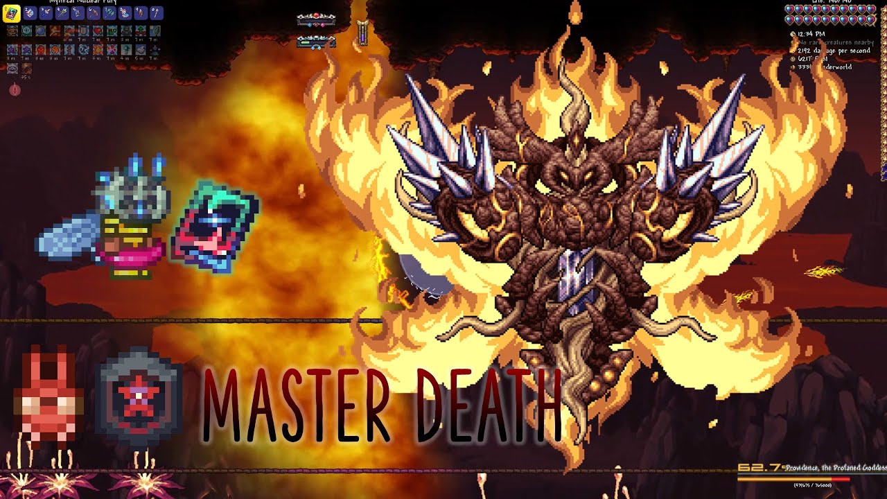 PROVIDENCE (UNDERWORLD) with Nuclear Fury - Terraria Calamity MASTER DEATH MAGE