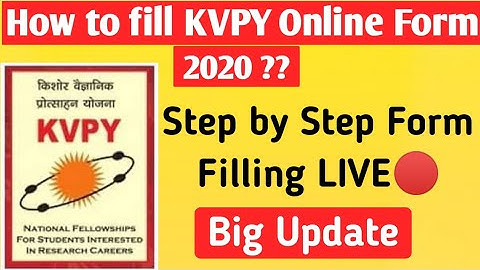 How to fill KVPY Application form 2020 | KVPY Application form kaise fill karen | SISUOjho