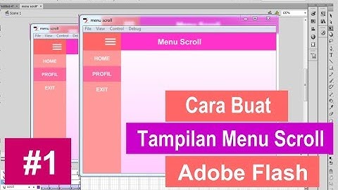 Tutorial Cara Buat Menu Scroll Pada Adobe Flash Bagian 1 | Animasi Interaktif