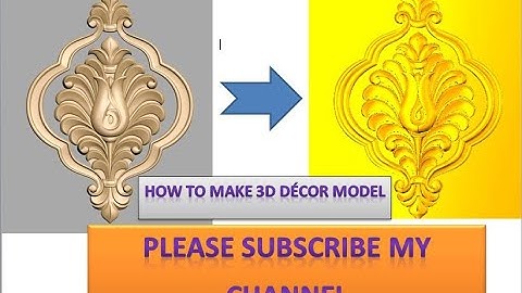 how to make 3d decor model in artcam 2018