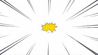 Dynamic comic book speech bubble animation for exciting announcements and creative projects