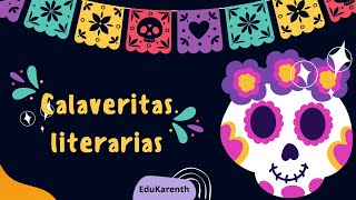 Calaveritas literarias #diademuertos #leer #aprender #noviembre #traditional #mexico