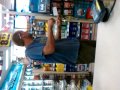 Crazy shopper buying lighter