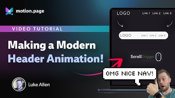 Create Silky Smooth Header Animations on Scroll! - Motion.page/GSAP - ScrollTrigger