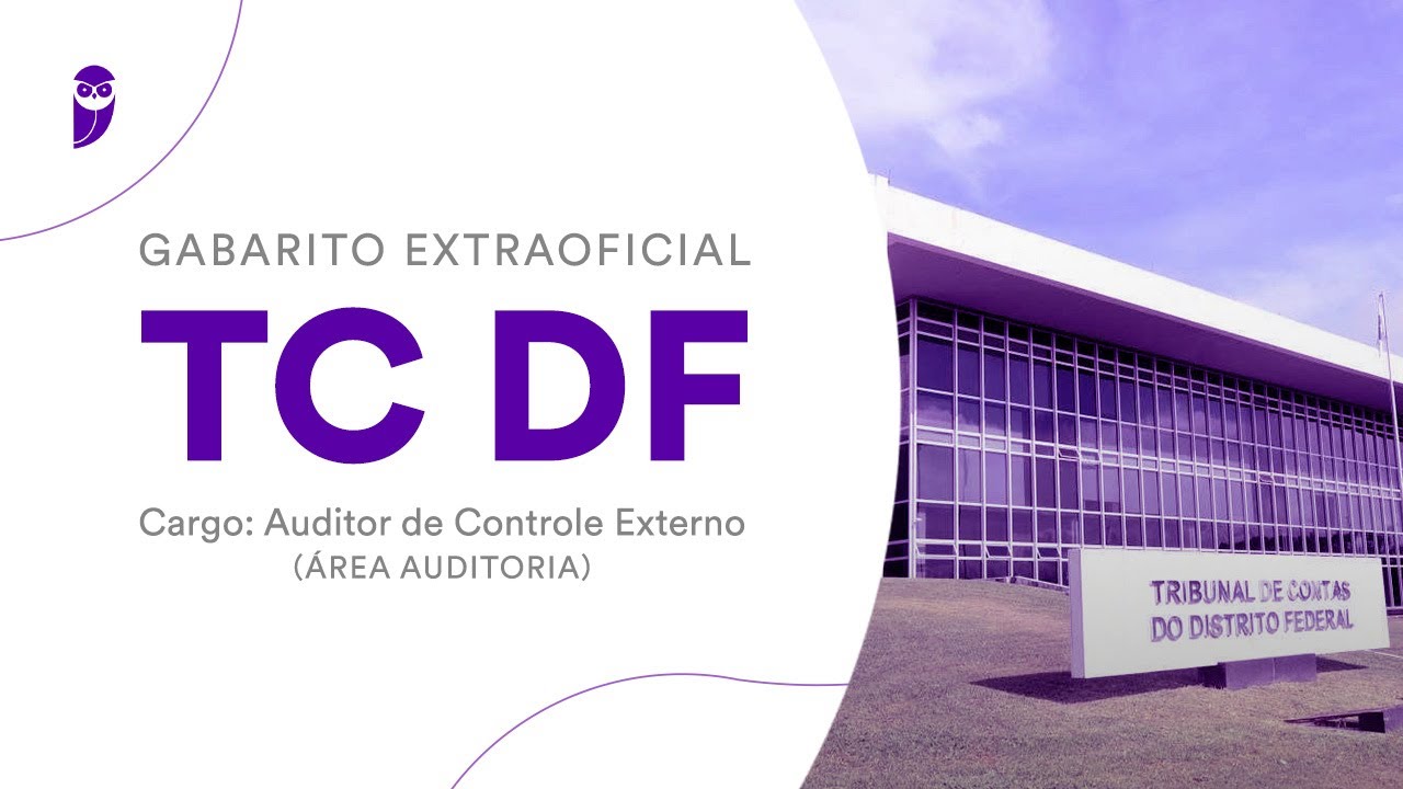 Gabarito TCDF extraoficial: veja a correção!