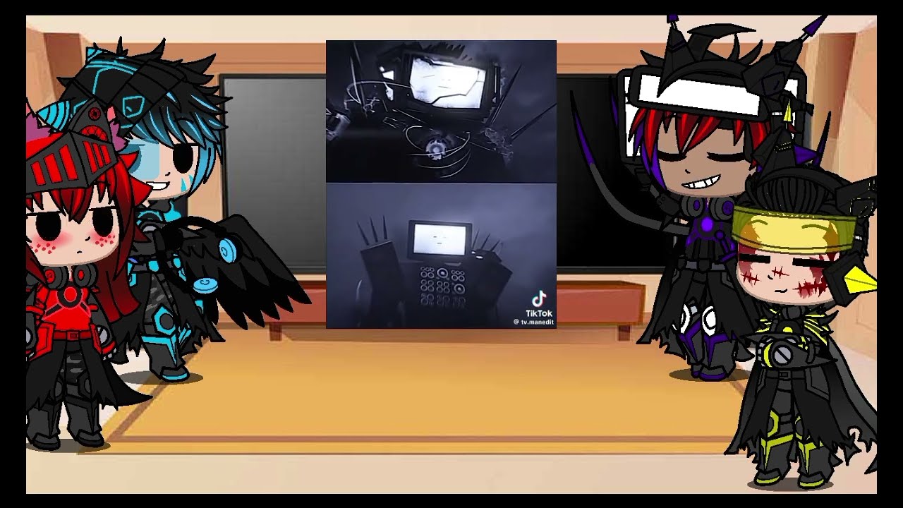 Titans de skibidi toilet react aos seus Tiktoks //gacha club//skibidi toilet// (1/3)