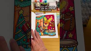 Christmas is on the way, let’s peek inside Cozy Christmas together and rate the pages I’ve colored.