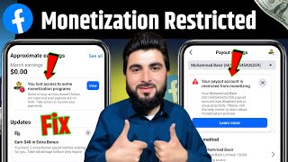 Facebook Monetization Restricted Fix 🔥 | Payout Account Restricted Problem Solution
