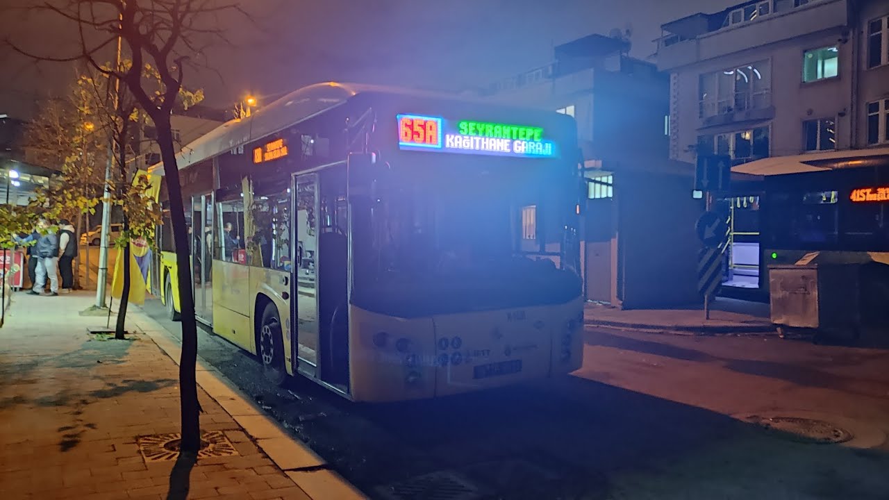 İETT | 65A ile Kağıthane Garajı - Seyrantepe Arası Otobüsle Seyahat