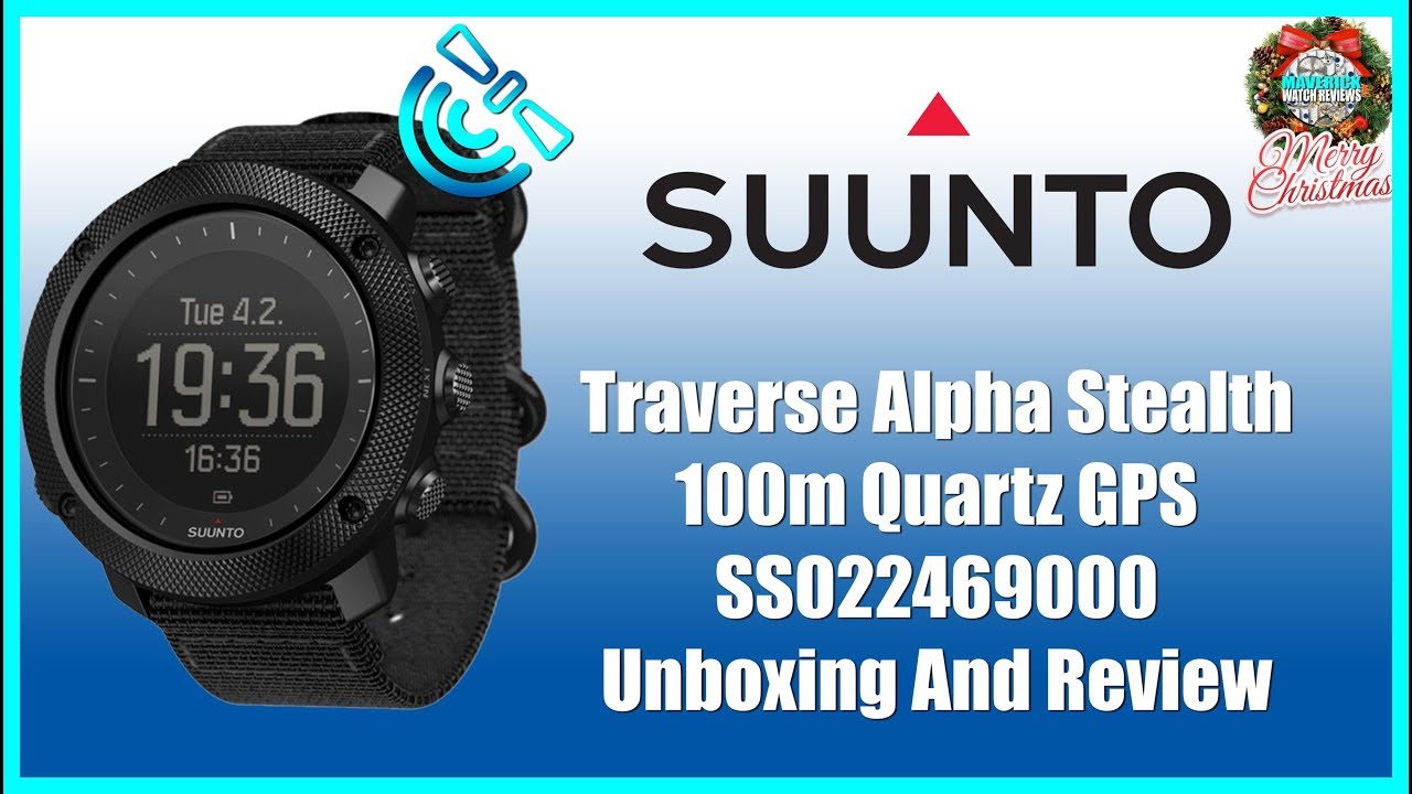 Best Military Watch! | Suunto Traverse Alpha Stealth 100m Quartz GPS  SS022469000 Unbox & Review