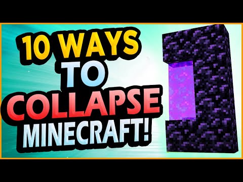 ✅10 Ways to COLLAPSE your Minecraft!!!