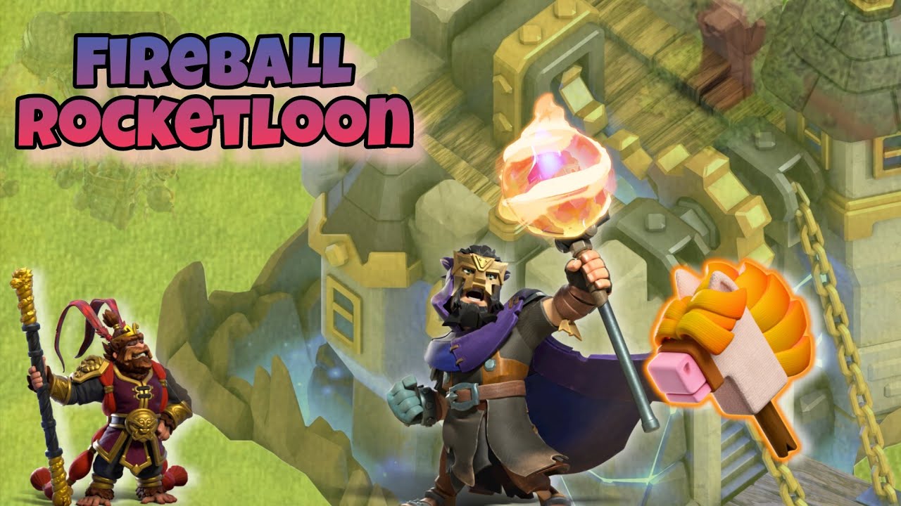 Tutor Kombo Terbaik Stick Horse - Gear Terbaru Barbarian KING - Fireball Rocketloon TH18