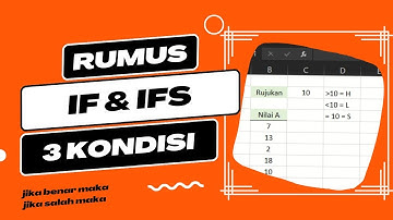 Rumus IF dan IFS di Excel Dengan 2 dan 3 Kondisi