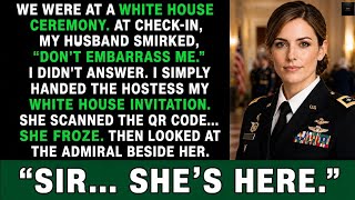My Husband Whispered “Don’t Embarrass Me” — Then a Four-Star Admiral Called Me Colonel...