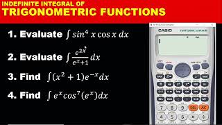 INTEGRATION PART 2: CALCULATOR TECHNIQUES ON INDEFINITE INTEGRATION OF TRIGONOMETRIC FUNCTIONS screenshot 4