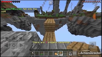 SkyWars Mcpe: Combei 3 caras e ainda venci a partida