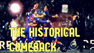 What a comeback by barca ! the best in history of champions league fc
barcelona are first team to ever overturn 4-0 d...