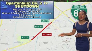 Business 85 closures to begin July 12 for bridge replacement