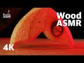 Macro Wood ASMR | Brushing, Rubbing &amp; Tapping Close-Up | Studio ASMR 4K